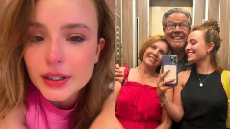 Larissa Manoela e os pais, Silvana Taques e Gilberto Elias. Reprodução/Instagram