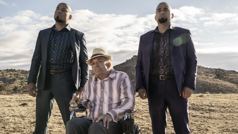 Hector Salamanca (Mark Margolis) e seus sobrinhos Marco (Luis Moncada) e Leonel (Daniel Moncada) em cena de Breaking Bad.