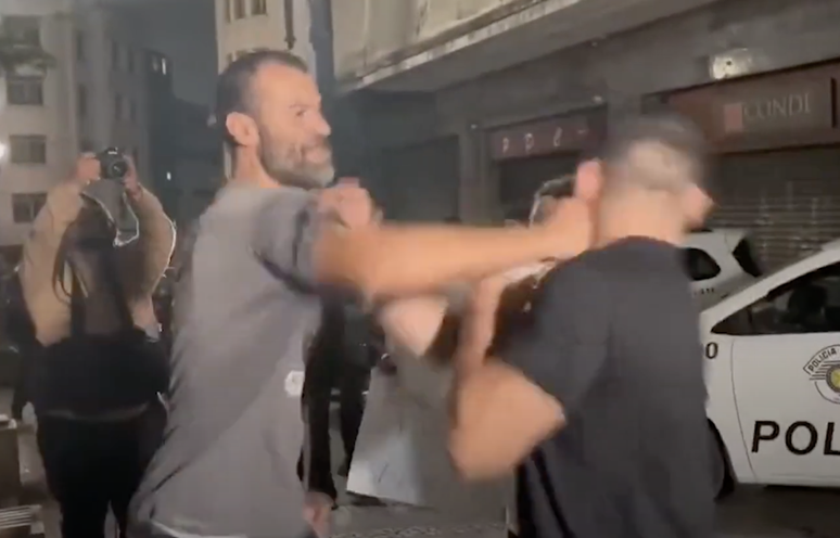 Arthur do Val levou soco de manifestante durante protesto no centro de São Paulo