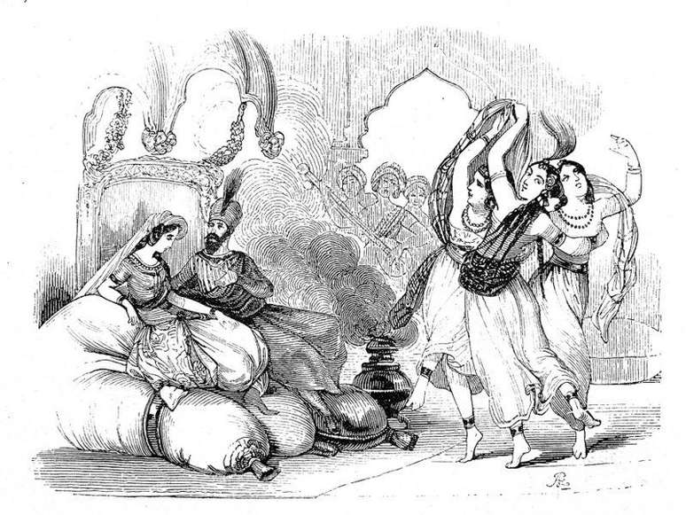 No har&eacute;m, as mulheres desempenhavam diferentes fun&ccedil;&otilde;es. Elas dan&ccedil;avam, tocavam m&uacute;sica e cuidavam da manuten&ccedil;&atilde;o do local