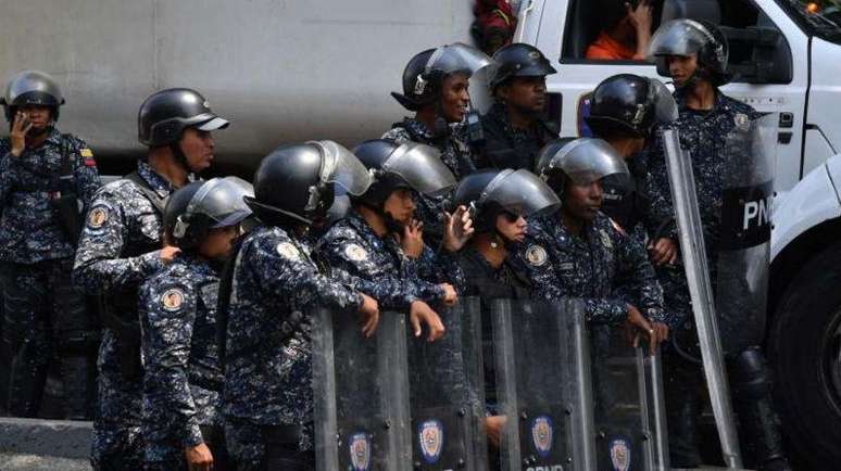 A Polícia Nacional Bolivariana também se dedica a tarefas de controle da ordem pública