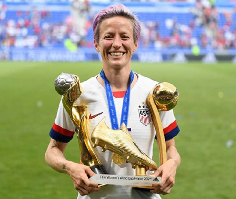 Megan Rapinoe &eacute; provocada por Donald Trump nas redes sociais &ndash;
