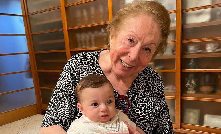 Aracy Balabanian e Lucca, filho de Claudia Raia