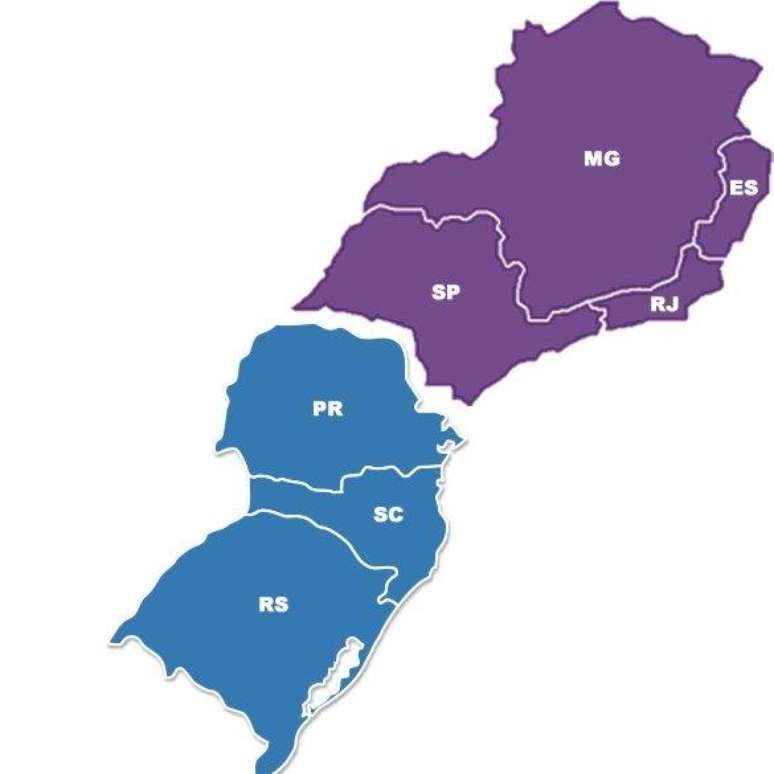 Mapa compartilhado em redes sociais exclui parte do territorio nacional - Constituição brasileira diz que a República Federativa do Brasil é "formada pela união indissolúvel dos Estados e Municípios e do Distrito Federal"