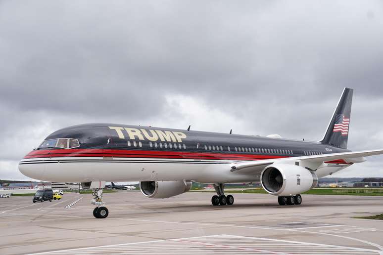  Boeing 757 do ex-presidente dos Estados Unidos Donald Trump