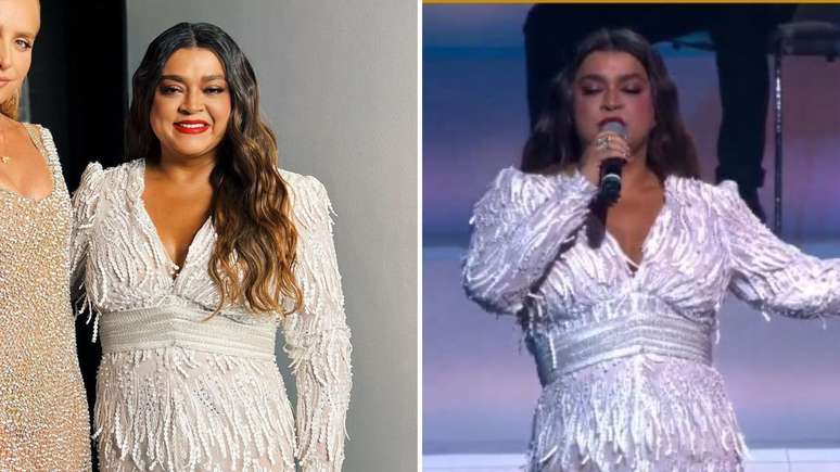 Com look brilhoso, Preta Gil emocionou ao cantar "For&ccedil;a Estranha"