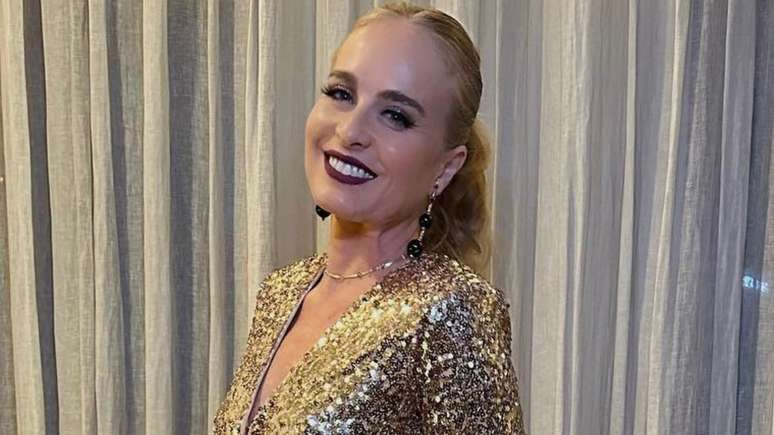 Angelica com look luxuoso.