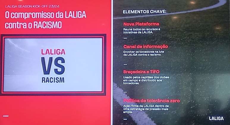 Presentation of the platform 'LALIGA VS RACISM' – Alberto Barbosa/Jogada10 Presentation of the platform 'LALIGA VS RACISM' – Alberto Barbosa/Jogada10
