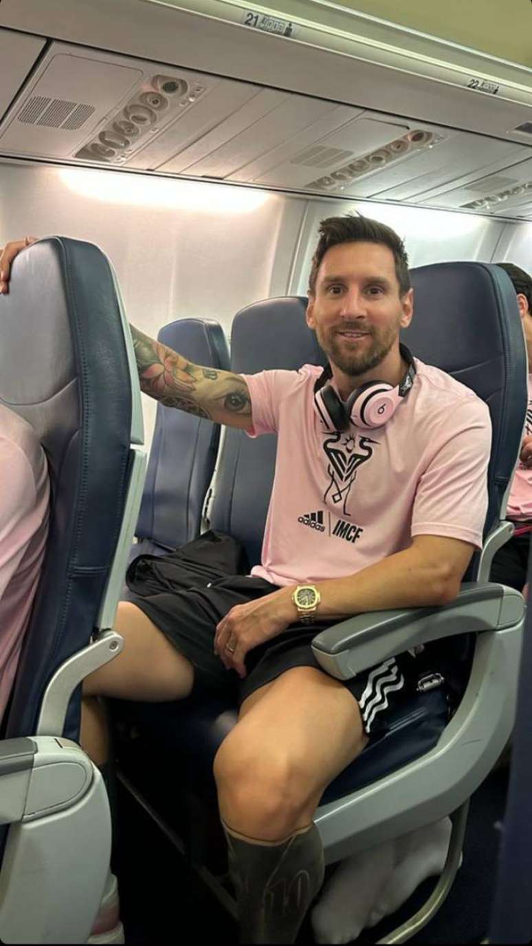 Messi viajou de classe econômica com o Inter Miami após classificação na Leagues Cup
