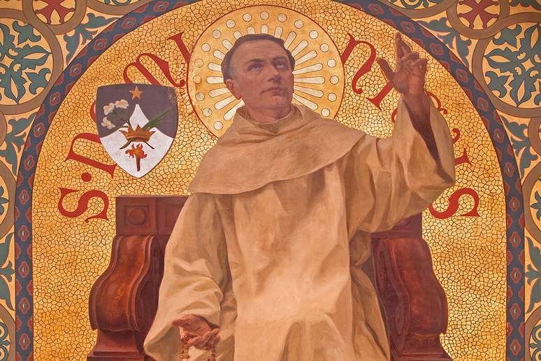 S&atilde;o Domingos de Gusm&atilde;o &eacute; conhecido entre os fi&eacute;is por sua caridade e bondade com os pobres e doentes