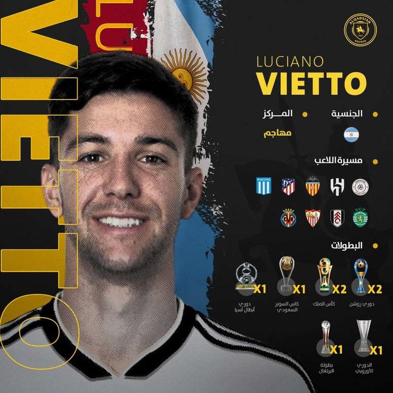 Alvo do Vasco, Vietto é anunciado por clube da Segunda Divisão árabe