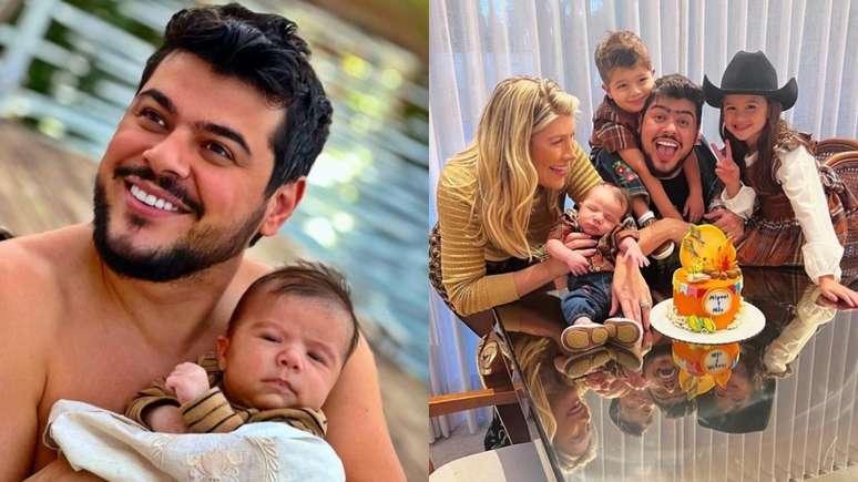 Miguel, Cristiano, Pietra, Cristiano Jr. e Paula Vaccari –