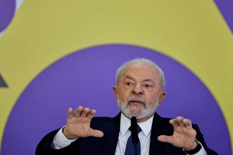 Presidente Luiz Inácio Lula da Silva durante encontro com jornalistas, em Brasília