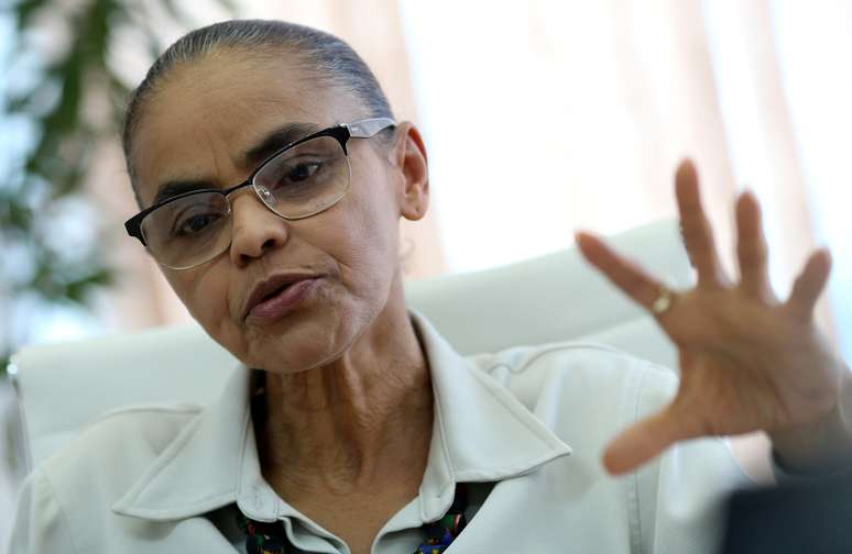 Ministra do Meio Ambiente e Mudança do Clima, Marina Silva, durante entrevista à Reuters, em Brasília