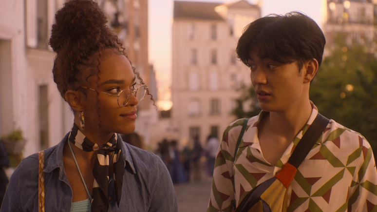 Elle e Tao com o novo penteado em cena da 2&ordf; temporada.