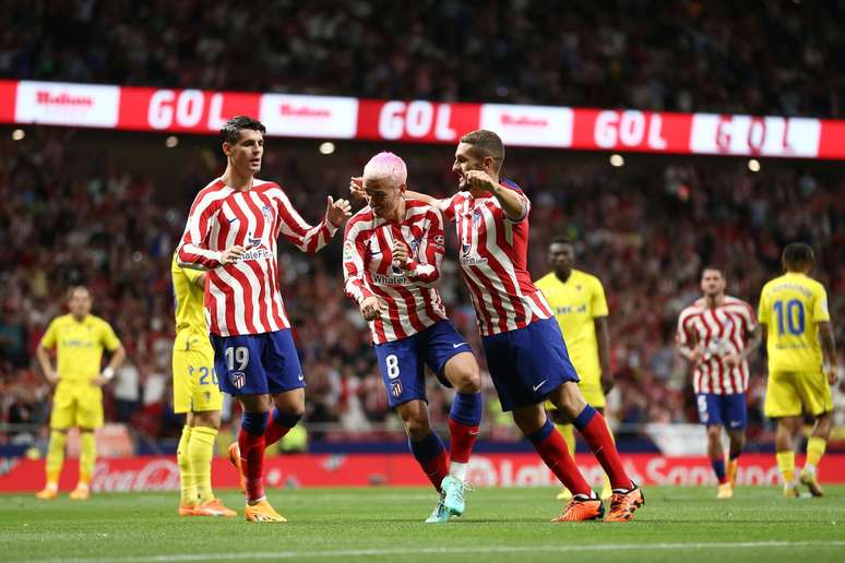 Antoine Griezmann &eacute; um dos nomes do esquadr&atilde;o do Atl&eacute;tico de Madrid na busca pelo t&iacute;tulo&nbsp; (Florencia Tan Jun/Getty Images)