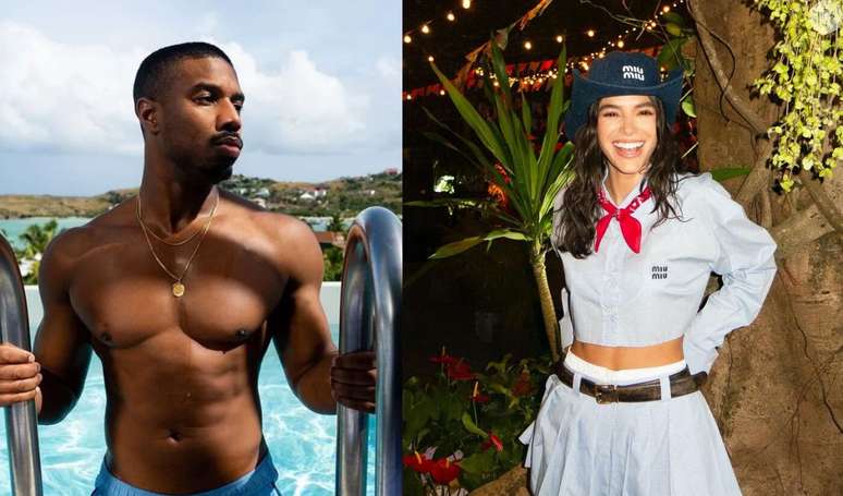 Michael B. Jordan curte fotos de Bruna Marquezine.