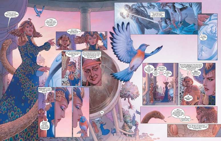 Story: The Amazons uses authorial fiction with stories from the mythologies of mankind connected to Wonder Woman (Image: Playback / DC Comics) Story: The Amazons uses authorial fiction with stories from the mythologies of mankind connected to Wonder Woman (Image: Playback / DC Comics)
