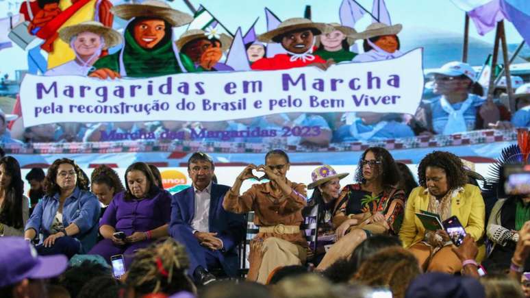 Abertura da Marcha das Margaridas teve a presença de representantes dos movimentos sindicais e de ministros do governo federal