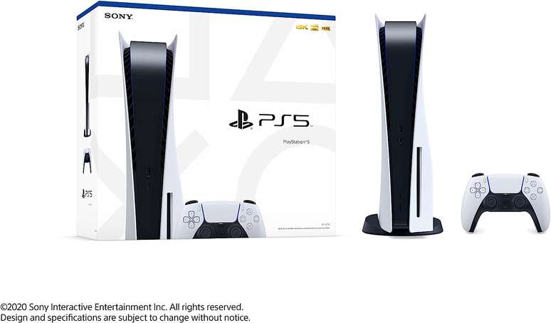 O PlayStation 5 edição com disco chegou ao Brasil em novembro de 2020 custando R$ 4.999,00.
