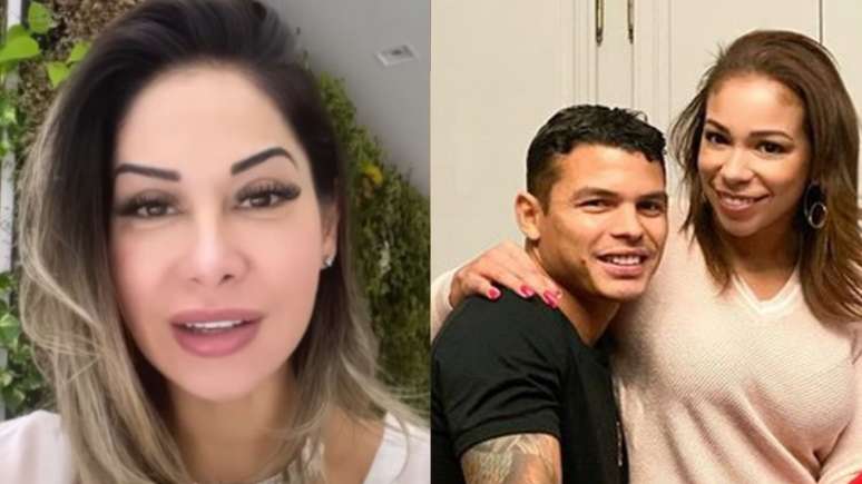 Maíra Cardi, Thiago Silva e Belle Silva. Reprodução/Instagram