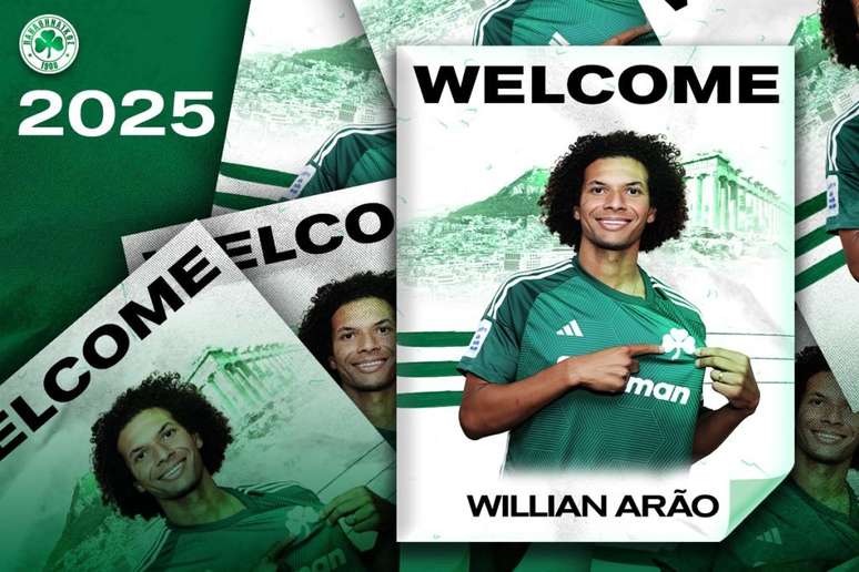 Anúncio de Willian Arão – Divulgação/Panathinaikos