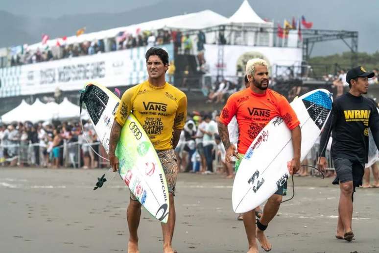 Gabriel Medina e Italo Ferreira no ISA Games