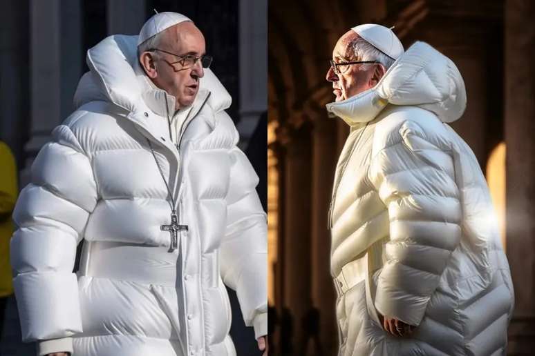 Foto falsa do Papa Francisco vestindo casaco estiloso viralizou