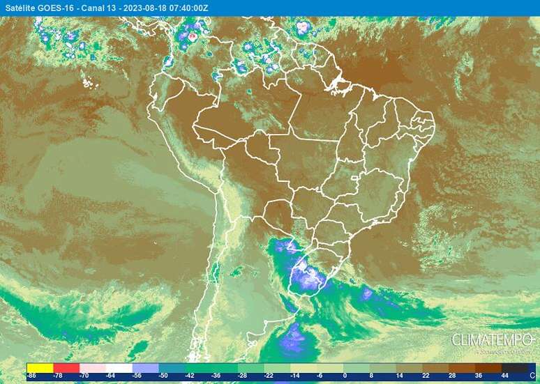 Southern Brazil and Mato Grosso do Sul on maximum alert