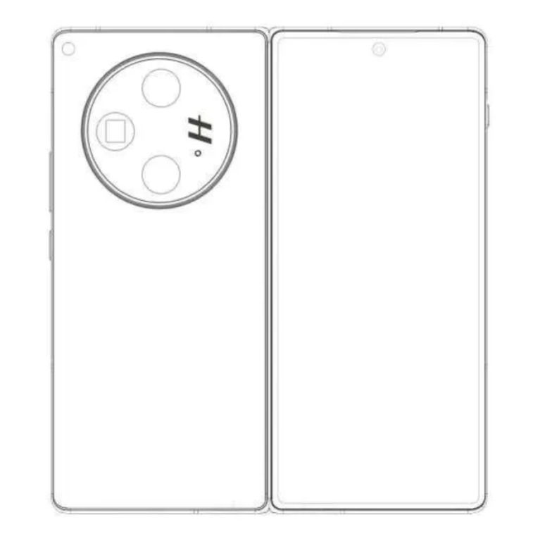 OPPO Find N3 scheme highlights triple camera with periscope-shaped zoom lens (Image: Playback / Digital Chat Station)