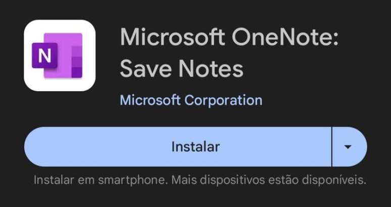 Microsoft OneNote e um app de design intuitivo