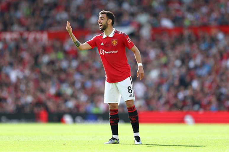 The Portuguese midfielder in action for Manchester United –