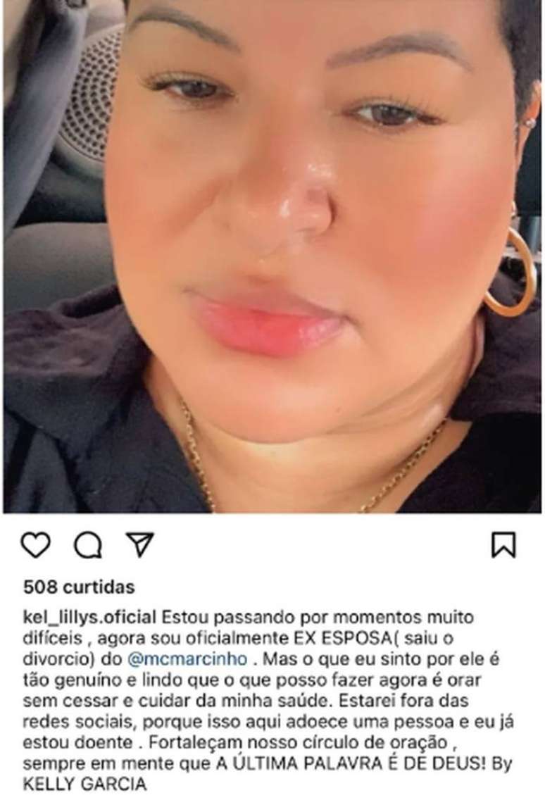 Post de Kelly no Instagram