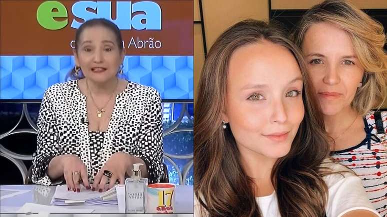 Sônia Abrão e Larissa Manoela com a mãe, Silvana Taques. Reprodução/ RedeTV e Instagram