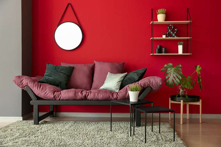 3. Dopamine Decor: vermelho está associado às emoções imediatas, como paixão e fome – Foto: Shutterstok