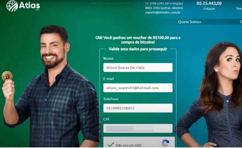 Cauã Reymond Tatá Werneck CPI das Pirâmides Financeiras Criptomoedas