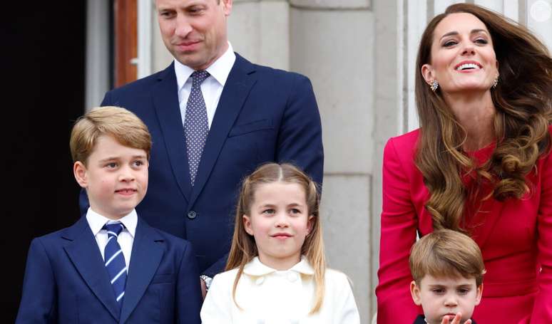 George, Charlotte e Louis, filhos de Kate Middleton e  príncipe William, ainda são muitos novos e não podem jantar com os adultos