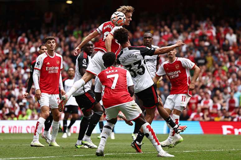 Arsenal empata com o Fulham pela Premier League – HENRY NICHOLLS/AFP via Getty Images