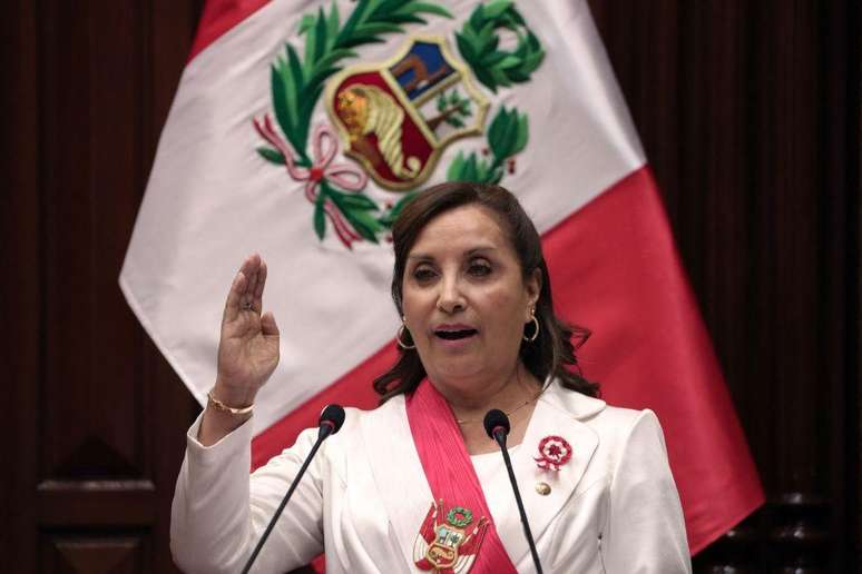 Dina Boluarte, president of Peru, the sixth person in office since 2018