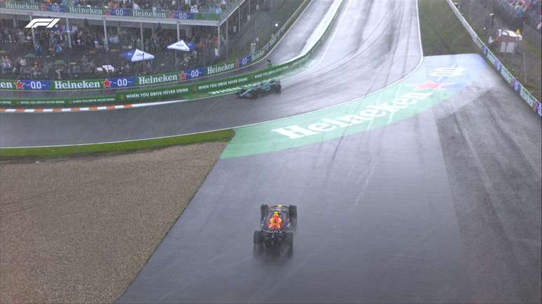 Com a chuva de volta, Perez perdeu posi&ccedil;&atilde;o para Alonso