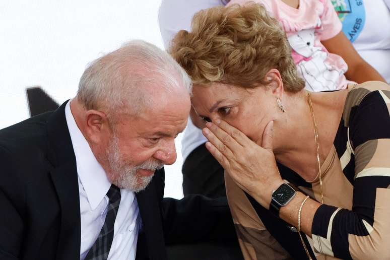 O presidente Luiz Inácio Lula da Silva e a ex-presidente Dilma Rousseff