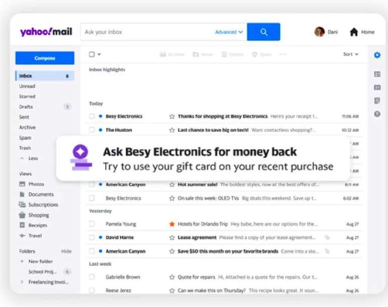 Novidades de Yahoo! Mail - TecMundo