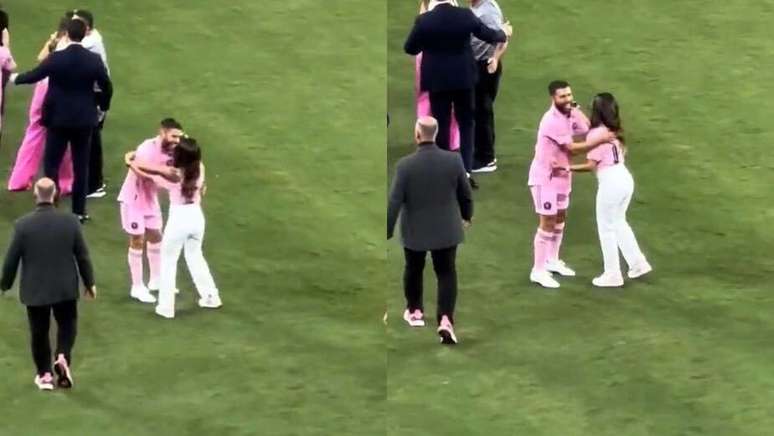 Antonella, esposa de Messi quase beijou Jordi Alba, ao confundir com seu marido