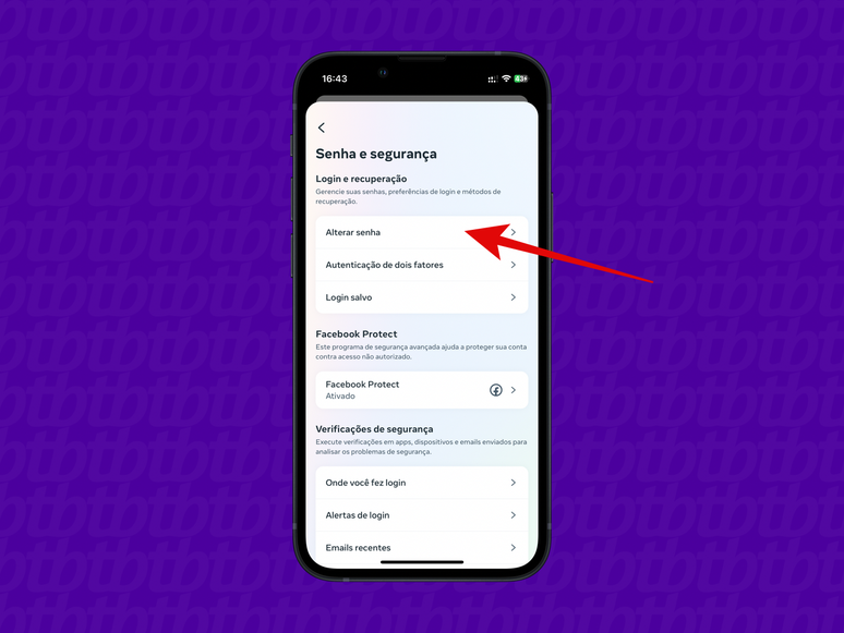 screenshot of the procedure to change the Instagram password using the app screenshot of the procedure to change the Instagram password using the app