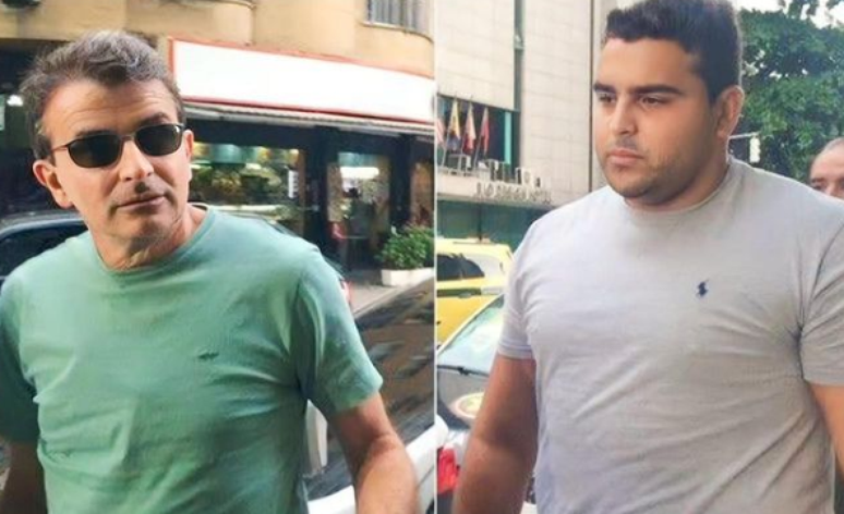 Rafael Bussamra participava de um racha quando atropelou Rafael Mascarenhas, em 2010. Já o seu pai, Roberto Bussamra, à esquerda, tentou subornar policias. Ambos foram condenados