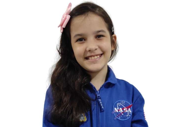 Nicole Semião, a astrônoma mais jovem do mundo, tem 10 anos de idade