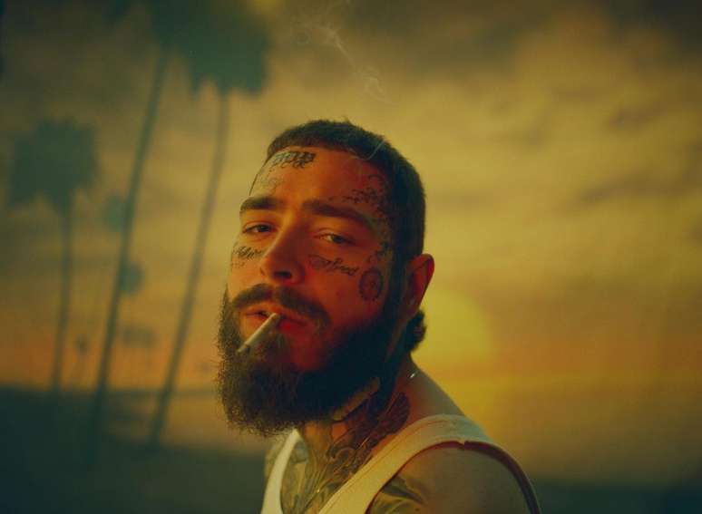 O cantor Post Malone, que se apresenta no The Town no dia 2 de setembro
