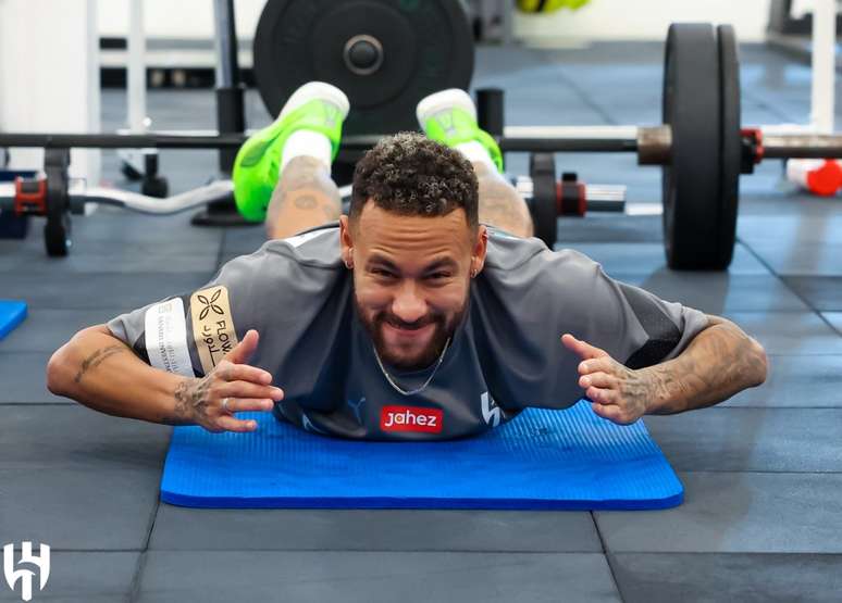 Após contusão na coxa, Neymar participa da atividade do Al-Hilal – Divulgação/Al-Hilal