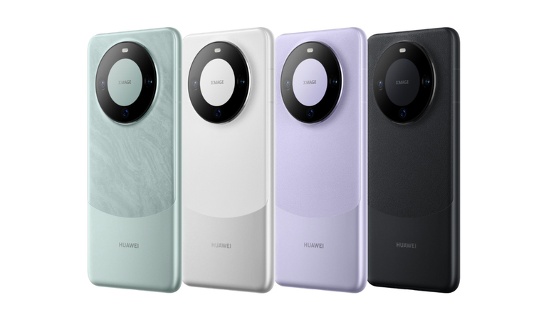Mate 60 will be sold in green, white, purple and black (Image: Huawei) Mate 60 will be sold in green, white, purple and black (Image: Huawei)