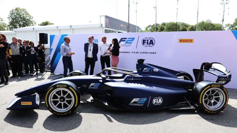 Dallara F2 2024 fazendo sua estreia oficial em Monza